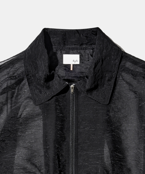 Shadow Organza Bomber Jacket J35 Black
