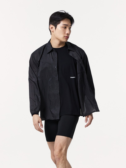 Легкая рубашка рипстоп Sun Guard (Black)