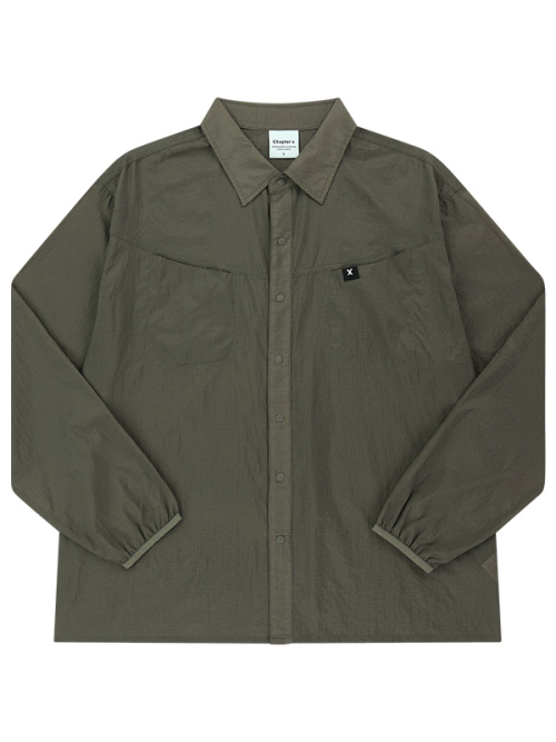 Легкая рубашка рипстоп Sun Guard (Khaki)