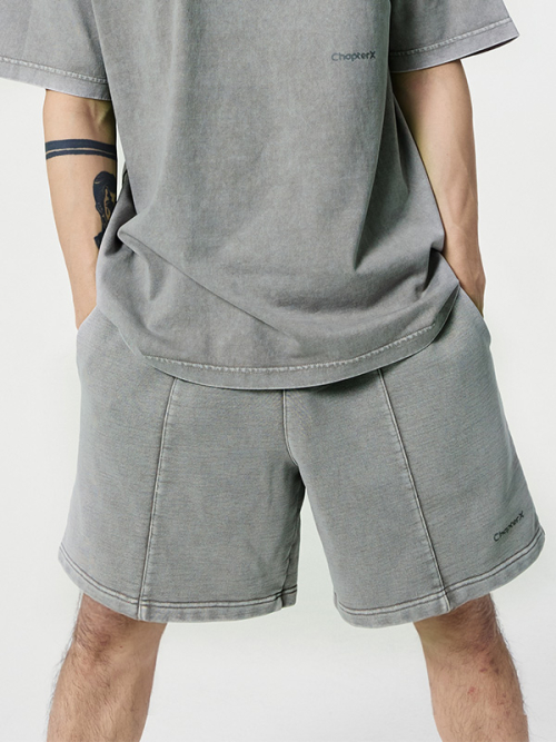 Плотные трикотажные шорты Pigment CP (Grey)