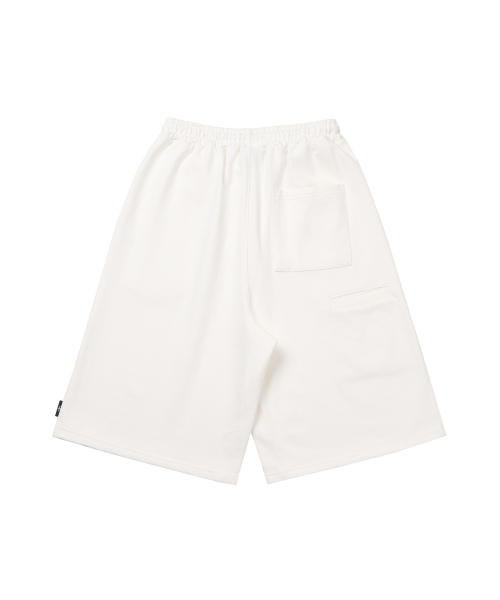 Small Poket Bermuda Sweat Pants _ Off White