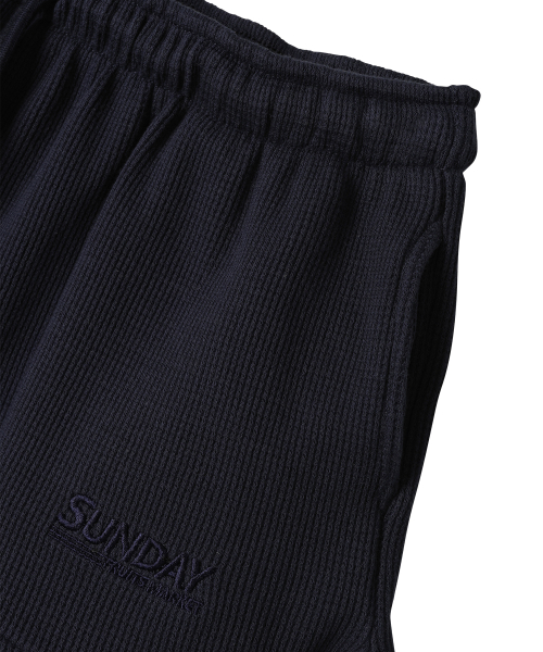 W) SUNDAY WAFFLE SHORT NAVY