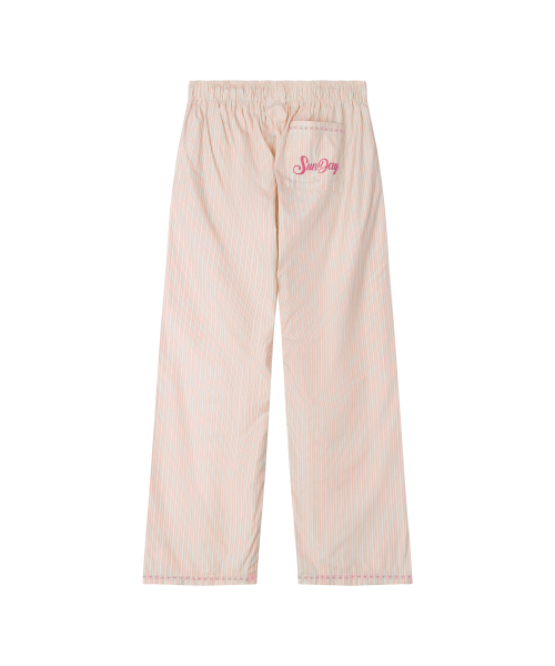 BEACH STRIPE PANT PINK