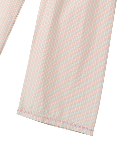BEACH STRIPE PANT PINK