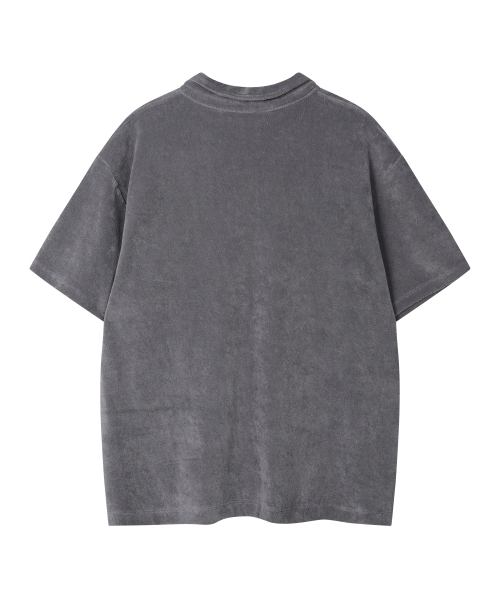 TERRY COLLAR TEE NAVY