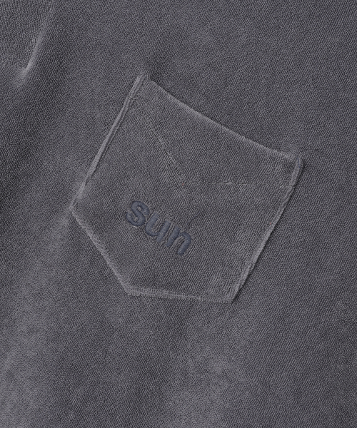 TERRY COLLAR TEE NAVY