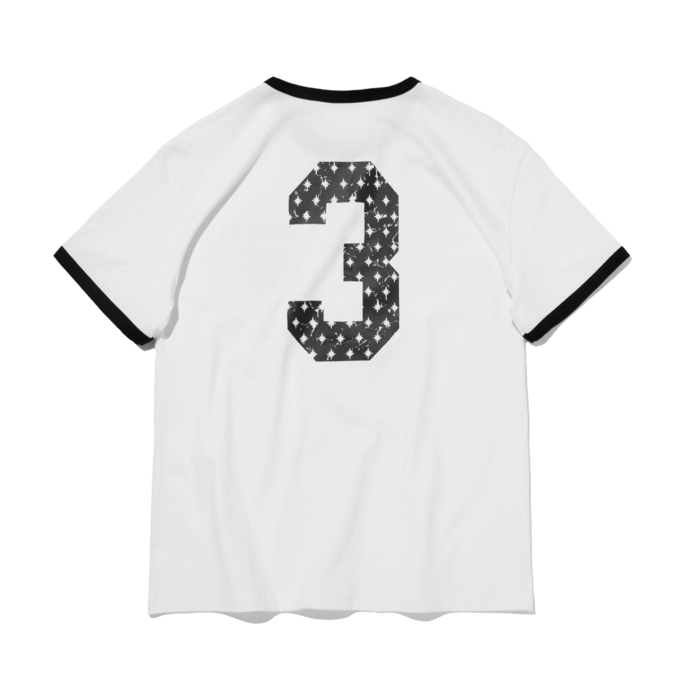 Crow Key's Crop Ringer T-Shirt (White) - keymisery