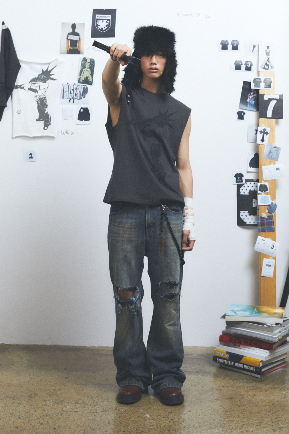 【KEYMISERY】Crow Key's Crop Sleeveless スリーブレス KEYMISERY】Crow Key's Crop Sleeveless スリーブレス Crow