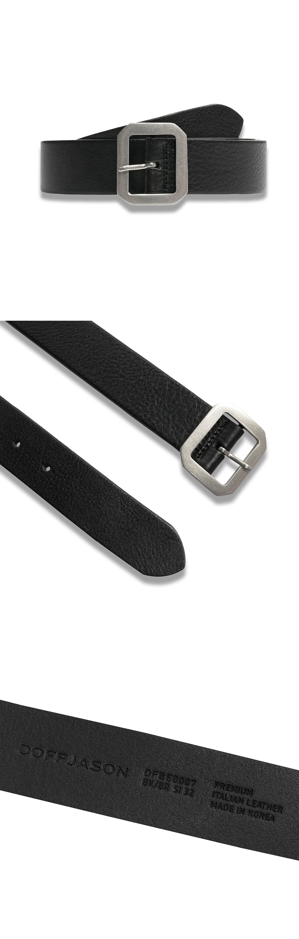 ●DOFFJASON● Cowhide Garrison Belt BROWN DJ24FWCBT001BRN Cowhide Garrison Belt BROWN - DOFFJASON