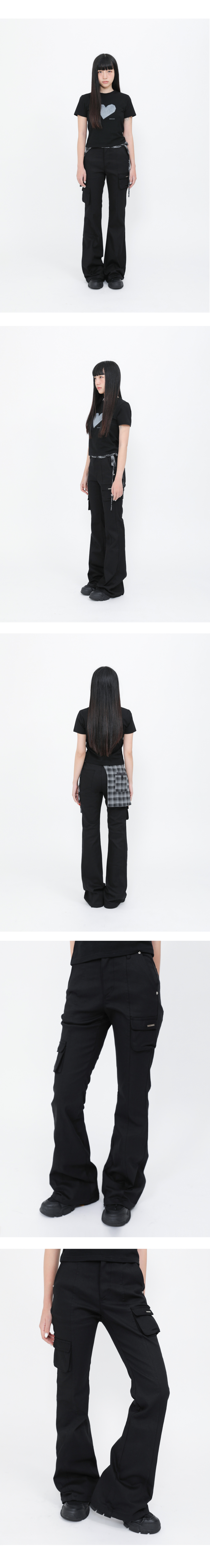【Miseki SEOUL】Pocket cargo bootscut pants Miseki seoul】Shirring bootscut pants | OUR BRAND,Miseki
