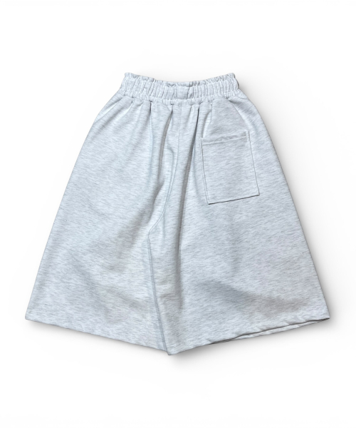 Shadow Creed Bermuda Shorts (White Melange)
