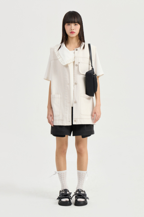 Out Pocket Vest (ivory) LFVAM25400IVX