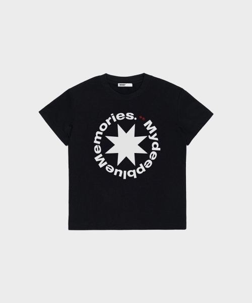 (W)MM CROP ROUND LOGO TEE (WHITE)