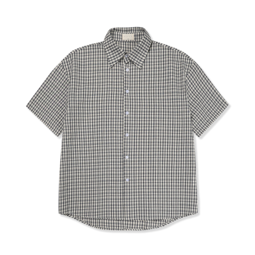 SUMMER VINTAGE HAKU CHECK HALF SHIRT