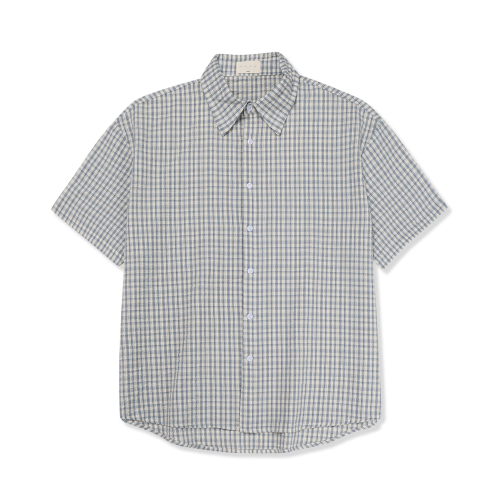 SUMMER VINTAGE HAKU CHECK HALF SHIRT