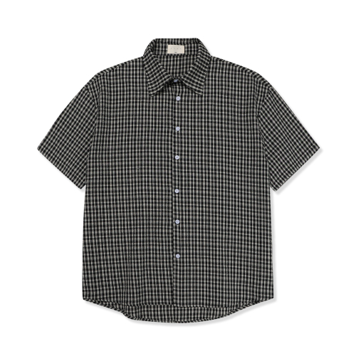 SUMMER VINTAGE HAKU CHECK HALF SHIRT