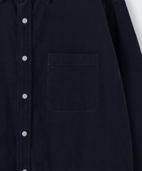 Relaxed 16W Corduroy Shirt [Navy] thumbnail 5