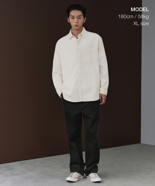 Relaxed 16W Corduroy Shirt [Cream] thumbnail 2