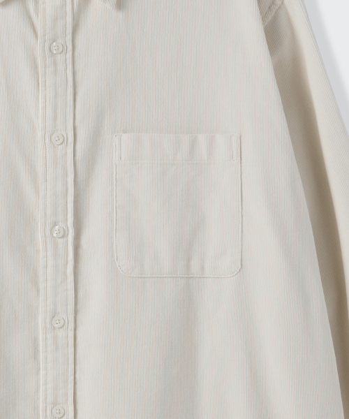 Relaxed 16W Corduroy Shirt [Cream] thumbnail 5