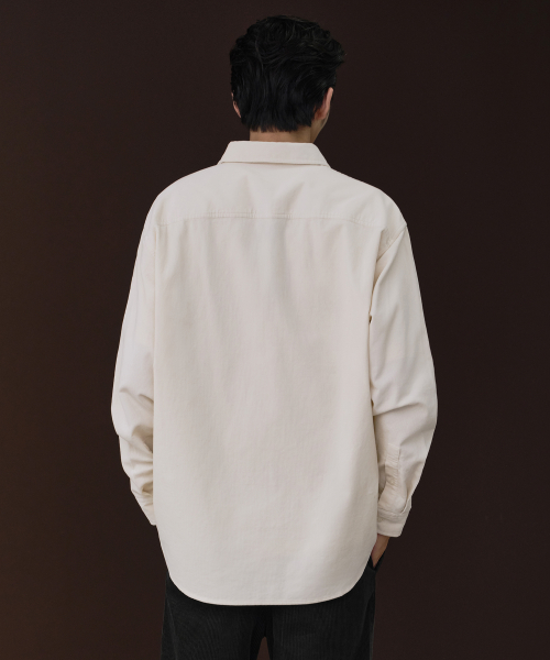 Relaxed 16W Corduroy Shirt [Cream] thumbnail 3