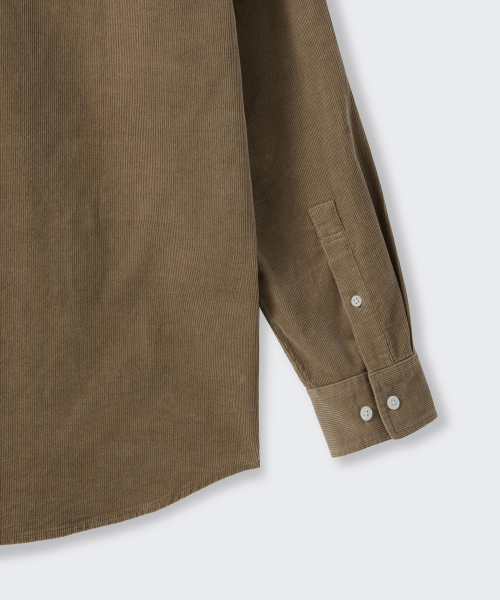 Relaxed 16W Corduroy Shirt [Beige] thumbnail 6
