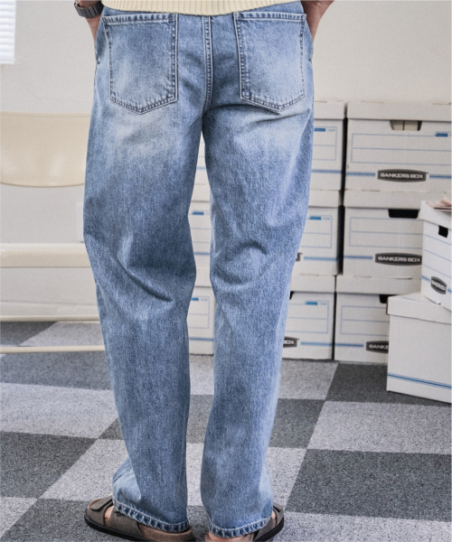 Прямые джинсы regular, light blue