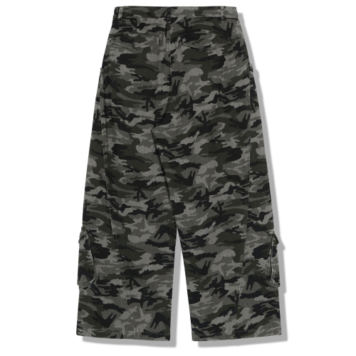 (W) Карго-брюки камуфляж Curved Double Pocket
