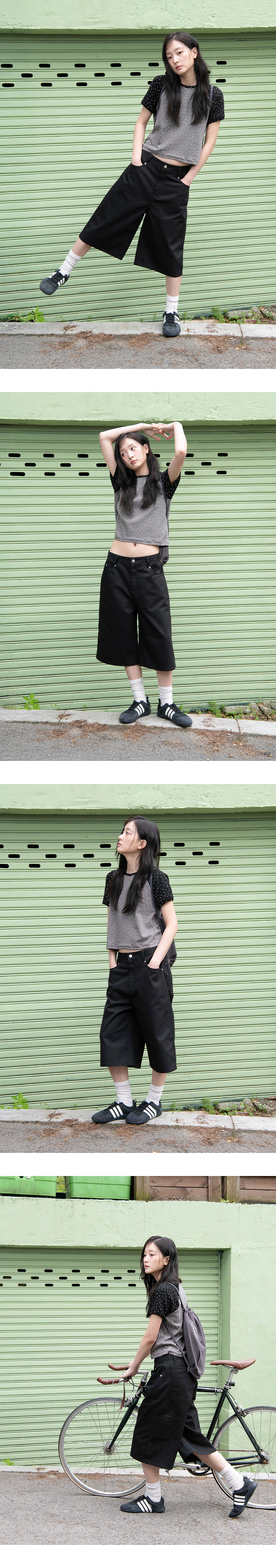 【OAFISH】Oaf Logo Bermuda Pants バミューダ パンツ MUSINSA公式 | OAFISH Oaf Logo Stripe Bermuda Pants Grey/White