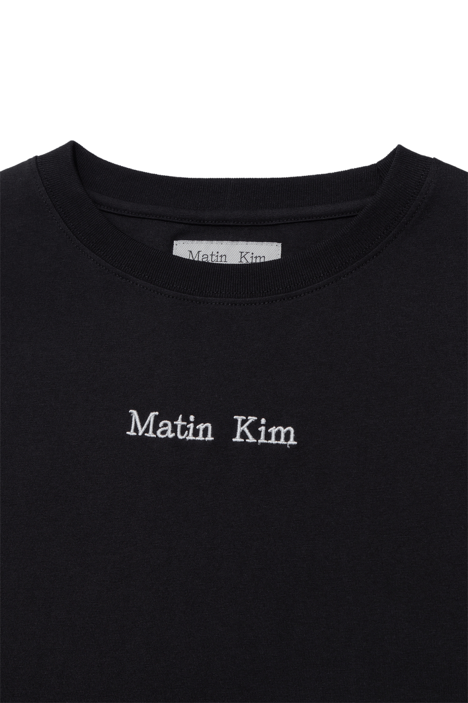MUSINSA公式 | MATIN KIM EMBROIDERY SMALL LOGO OVERSIZE TOP