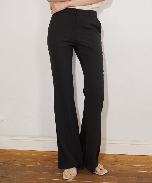 SUMMER LIGHT FABRIC PANTS (SOLID-BK)