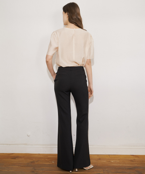 SUMMER LIGHT FABRIC PANTS (SOLID-BK)