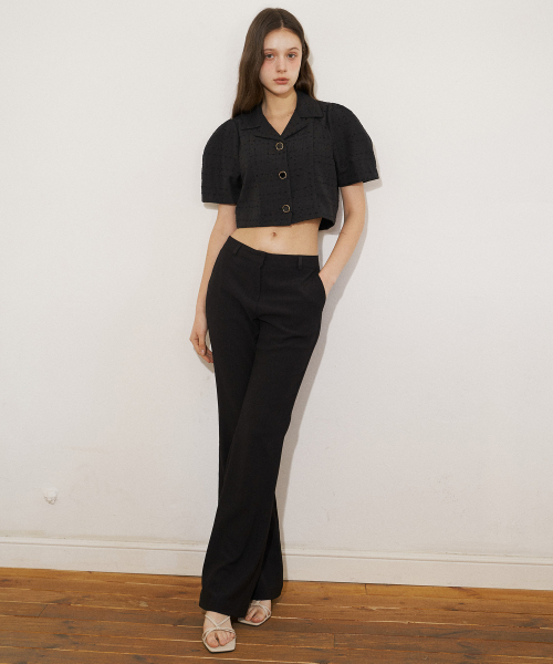 SUMMER LIGHT FABRIC PANTS (BK)