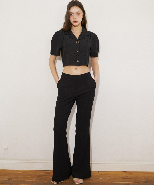 SUMMER LIGHT FABRIC PANTS (BK)