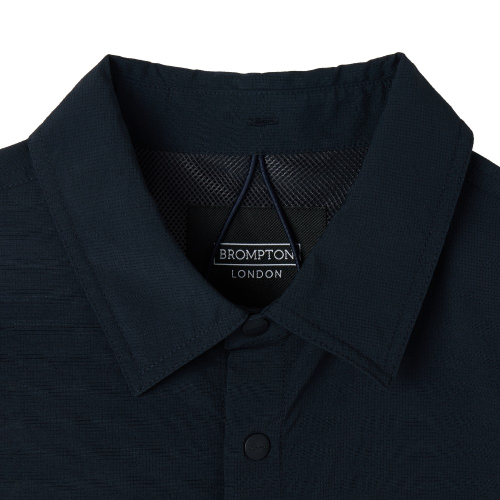 AIRO SEERSUCKER HALF SLEEVE SHACKET - NAVY (P252MJK188)