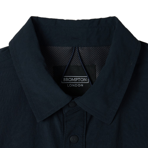 AIRO SEERSUCKER LONG SLEEVE SHACKET - NAVY (P252MJK189)