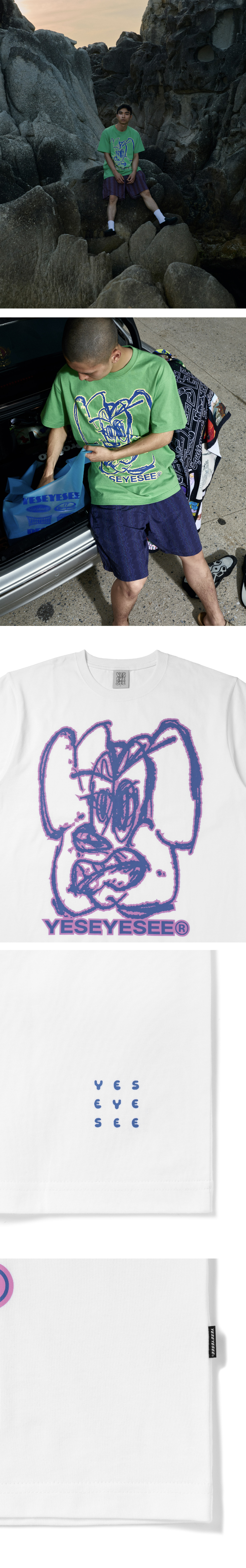 Tシャツ・カットソー YESEYESEE Angry Dog Tee 5FT2175 yeseyesee® :: Angry Dog Tee White