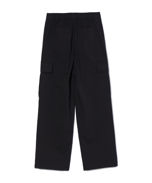 Широкие брюки карго с защипами BLACK (LO3PU726-076)