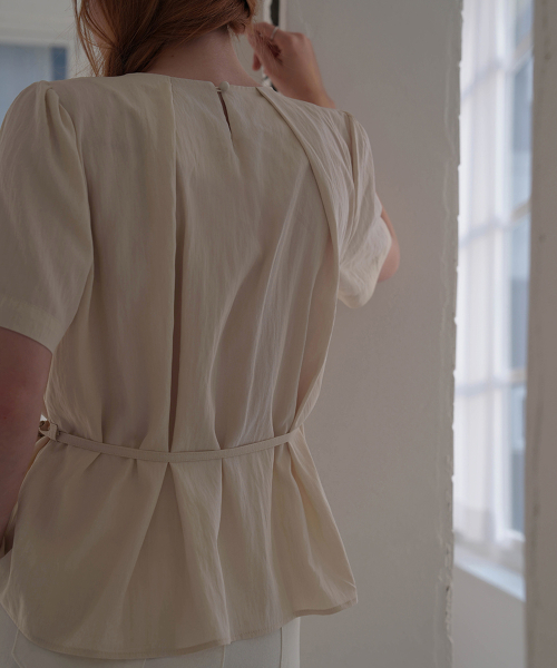 Jane Strap Blouse [Cream]