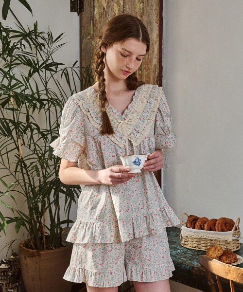 Пижамный комплект (шорты и футболка) Anne's Cherry PEACH BEIGE