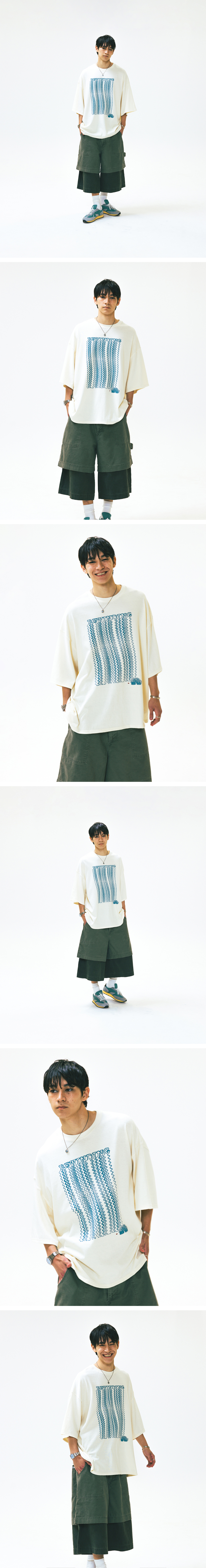 【ANGLAN】25SS★ [AG] Slinky Graphic Half Tee MUSINSA | ANGLAN Slinky Graphic Half Tee - Black