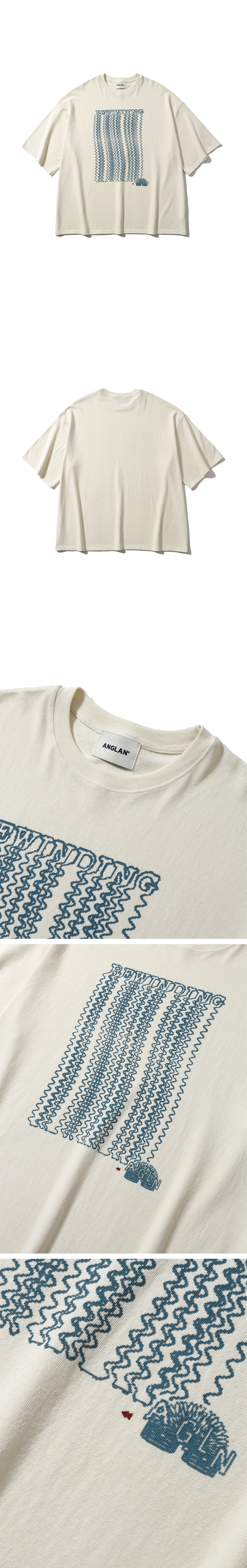 【ANGLAN】25SS★ [AG] Slinky Graphic Half Tee MUSINSA | ANGLAN Slinky Graphic Half Tee - Ivory