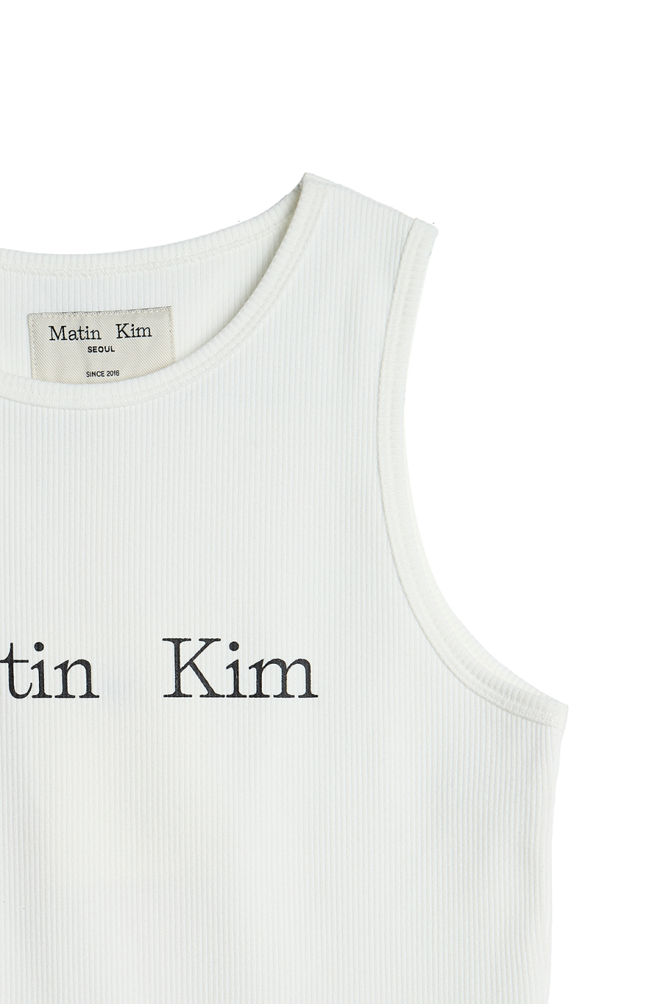 MATIN KIM ■ BIG LOGO SLEEVELESS TOP MUSINSA公式 | MATIN KIM [JAPAN EXCLUSIVE] MATIN LOGO