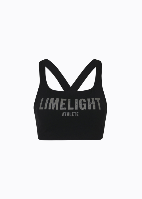 Спортивный топ Limelight Big Logo U-line (Black/Gray)