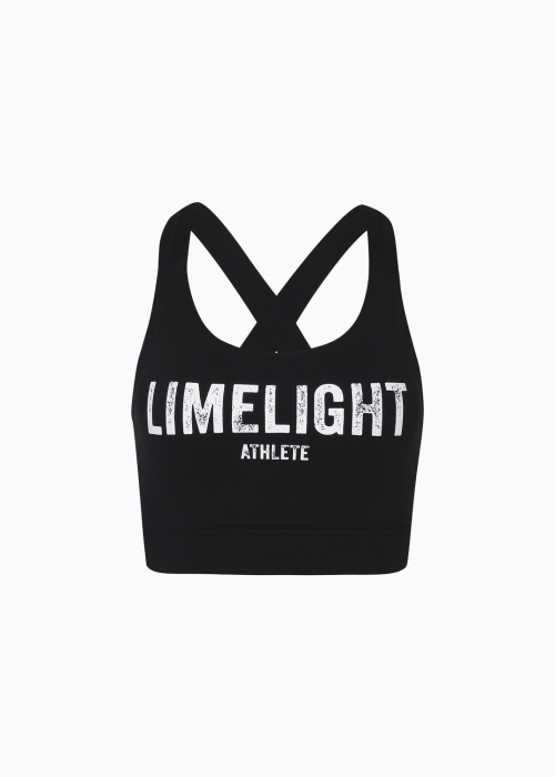 Спортивный V-бра Limelight с большим лого (Black/White)