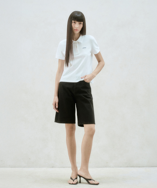 LOGO EMBROIDERED POLO TOP