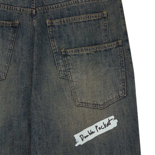 TRACES DENIM PANTS DARK INDIGO