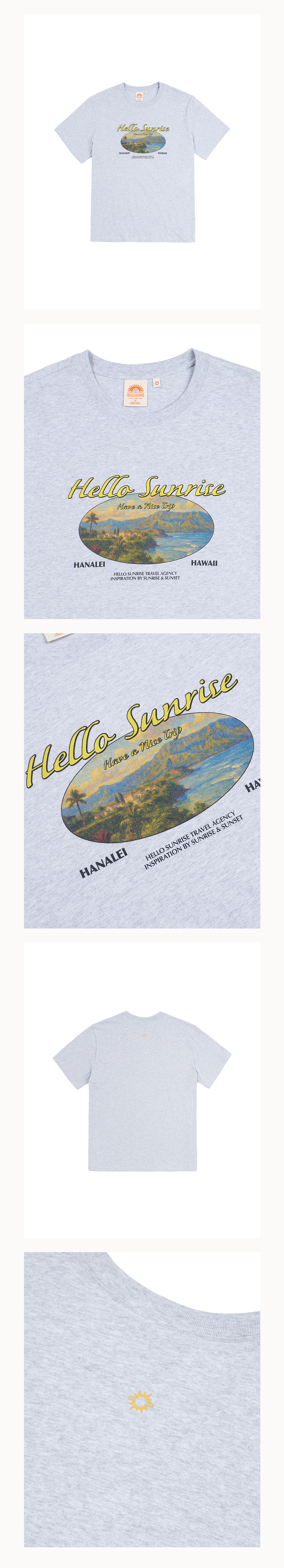 【HELLO SUNRISE】HS Hanalei Bay Tee /追跡付 HELLO SUNRISE】HS Hanalei Bay Tee /追跡付 MUSINSA公式