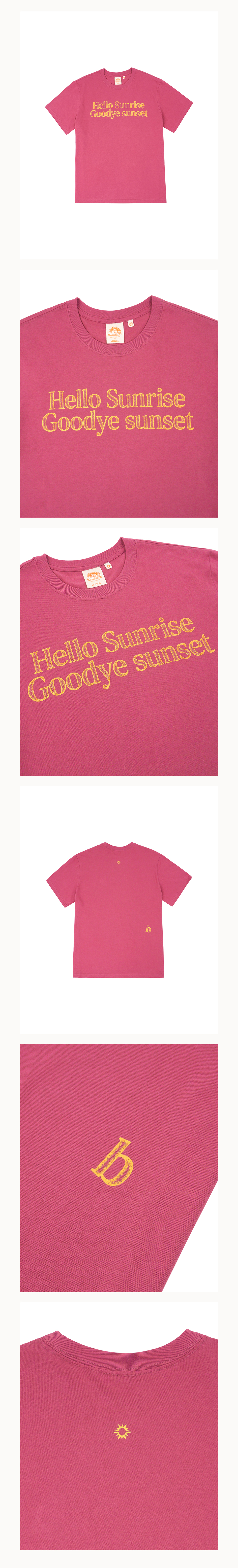 MUSINSA | HELLO SUNRISE Hello Sunrise Find My B Tee_Magenta Pink