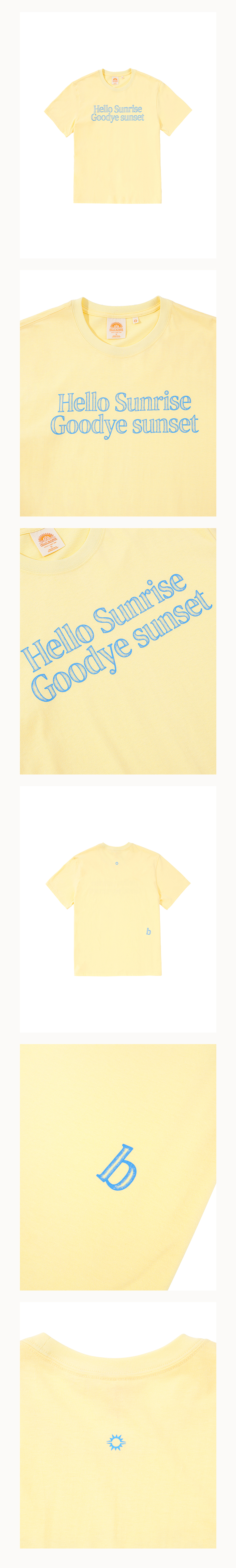 【HELLO SUNRISE】Hello Sunrise Find My B Tee /追跡付 MUSINSA | HELLO SUNRISE Hello Sunrise Find My B Tee_Light Yellow