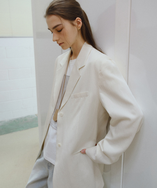 Tailored Linen blend jacket